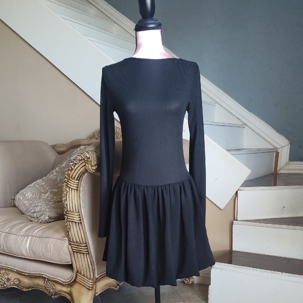 Fashion Nova Black Long Sleeve Dress